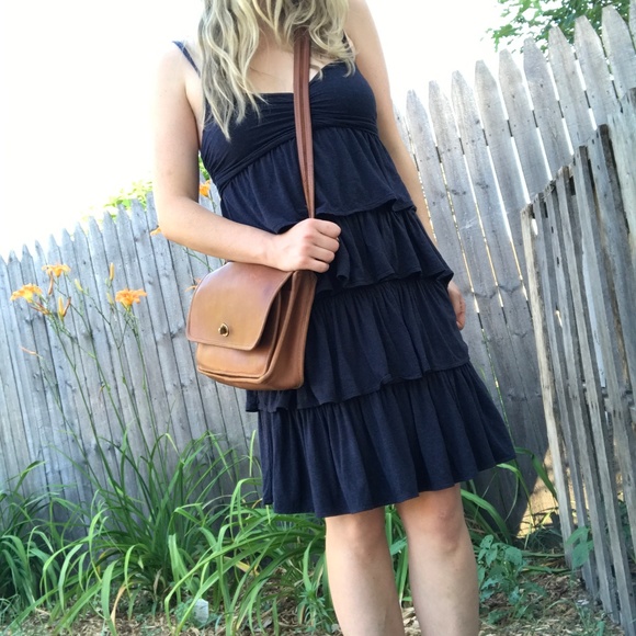 J Crew Navy Knit Tiered Dress - Picture 5 of 6